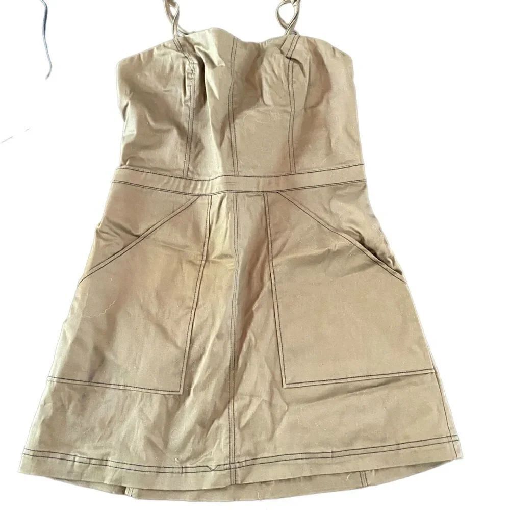 Urban Outfitters Y2K Mini Dress – Size 8 – Sleeveless, Pockets, High Waist